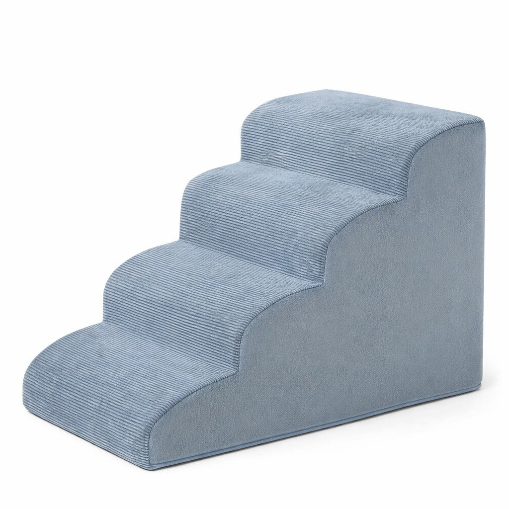 4-Step Supportive Foam Pet Stairs for Beds (19.7 in / 50 cm Height, Non-Slip Base)